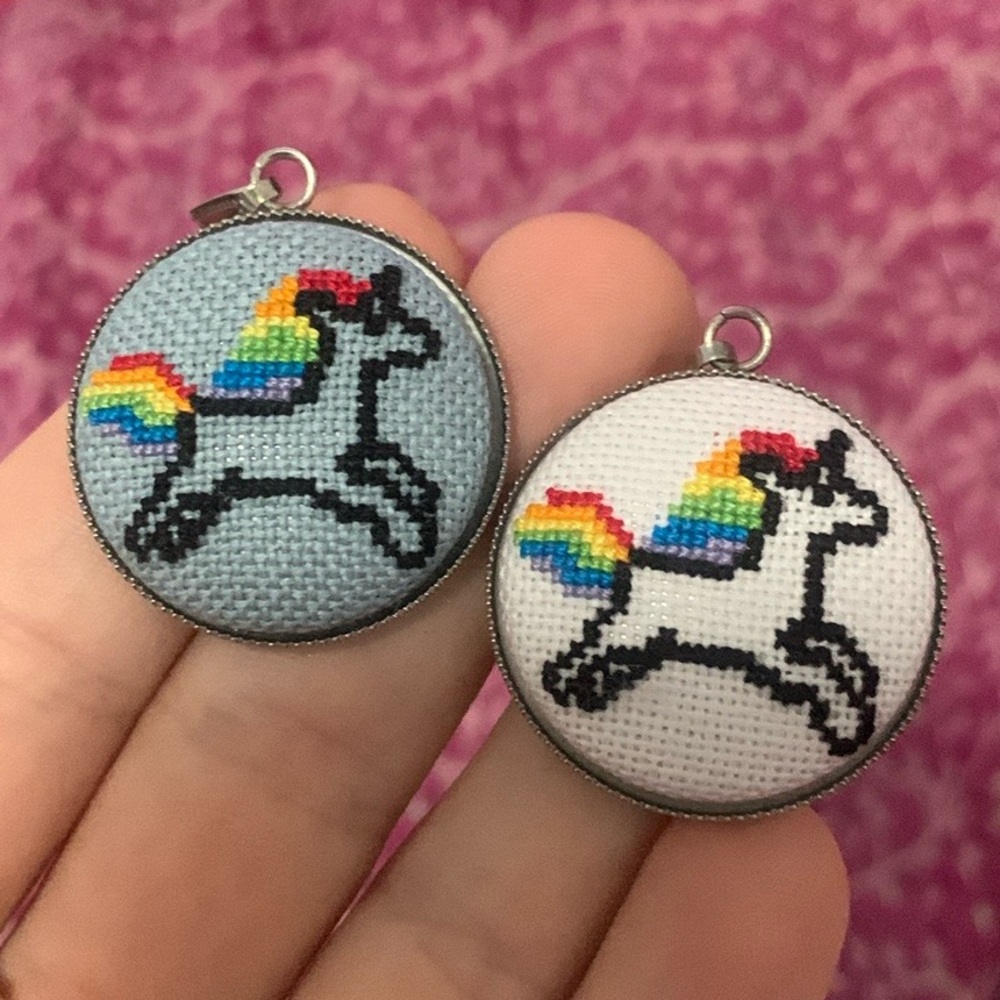 Unicorn handmade jewelry necklace charm pendant